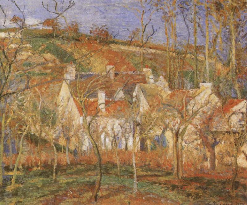 Camille Pissarro The Red Roofs china oil painting image